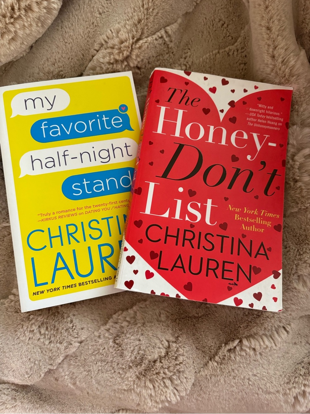 Christina Lauren Paperback Book Set - Yellow & Red Covers